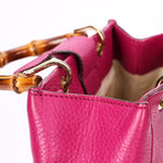 Gucci Small Bamboo Shopper Tote Magenta