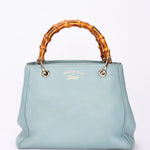 Gucci Small Bamboo Shopper Tote Light Blue