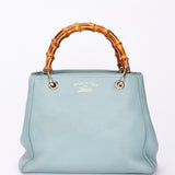 Gucci Small Bamboo Shopper Tote Light Blue