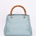 Gucci Small Bamboo Shopper Tote Light Blue