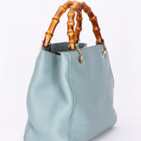 Gucci Small Bamboo Shopper Tote Light Blue