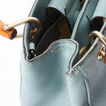 Gucci Small Bamboo Shopper Tote Light Blue