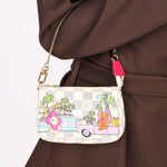 Louis Vuitton Damier Azur Christmas Animation Hollywood Mini Pochette