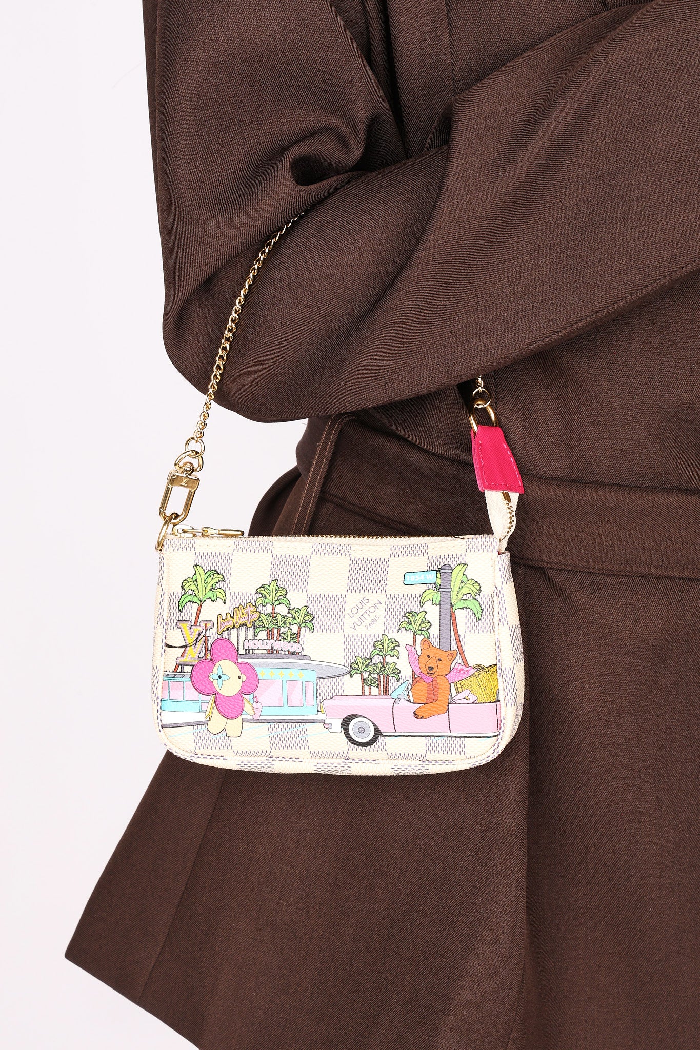 Louis Vuitton Damier Azur Christmas Animation Hollywood Mini Pochette