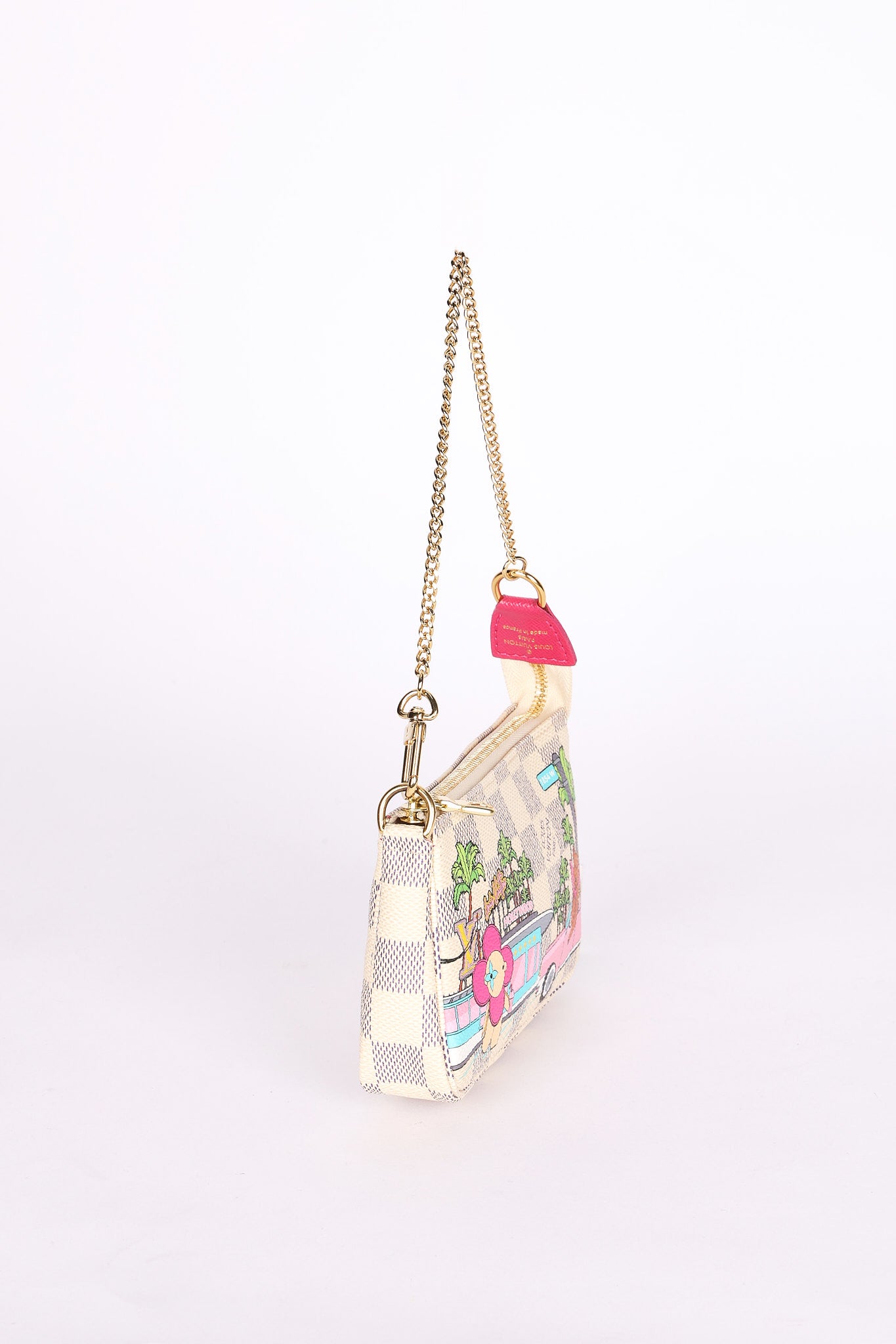 Louis Vuitton Damier Azur Christmas Animation Hollywood Mini Pochette