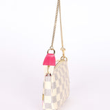 Louis Vuitton Damier Azur Christmas Animation Hollywood Mini Pochette