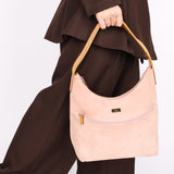 Gucci Shoulder Bag Pink Suede