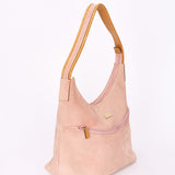 Gucci Shoulder Bag Pink Suede