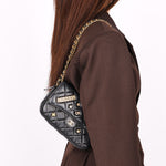 Chanel Charms Phone Case Wallet on Chain Black Lambskin AGHW