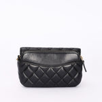 Chanel Charms Phone Case Wallet on Chain Black Lambskin AGHW