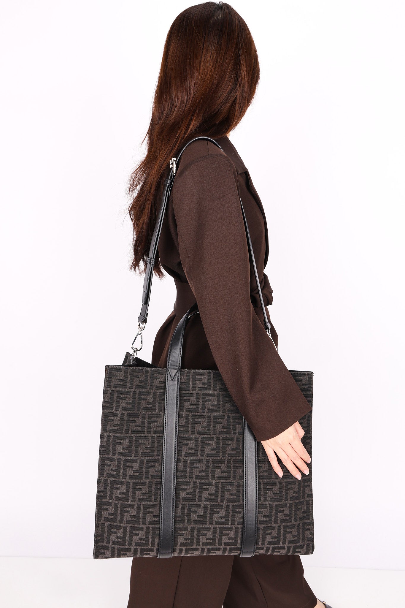Fendi Zucca Shopper Tote