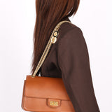 Chanel Double Flap Cognac Calfskin AGHW