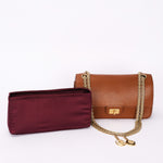 Chanel Double Flap Cognac Calfskin AGHW