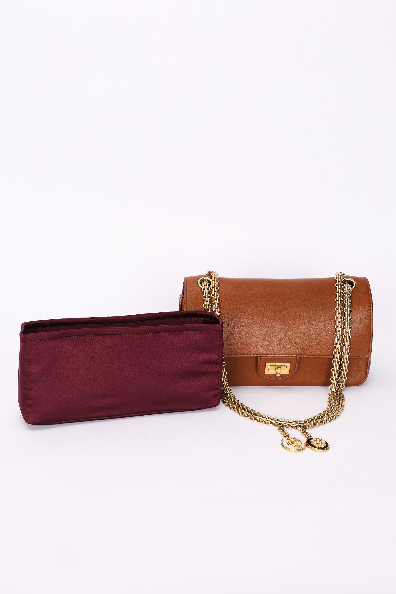 Chanel Double Flap Cognac Calfskin AGHW