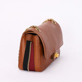 Chanel Double Flap Cognac Calfskin AGHW