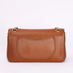 Chanel Double Flap Cognac Calfskin AGHW