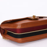 Chanel Double Flap Cognac Calfskin AGHW