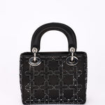 Dior Mini Lady Beaded Black Satin