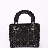 Dior Mini Lady Beaded Black Satin