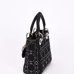 Dior Mini Lady Beaded Black Satin