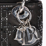 Dior Mini Lady Beaded Black Satin