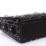 Dior Mini Lady Beaded Black Satin