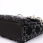 Dior Mini Lady Beaded Black Satin