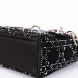 Dior Mini Lady Beaded Black Satin