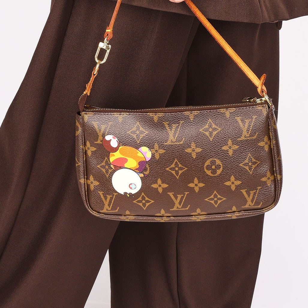 Louis Vuitton x Takashi Murakami Panda Monogram Pochette