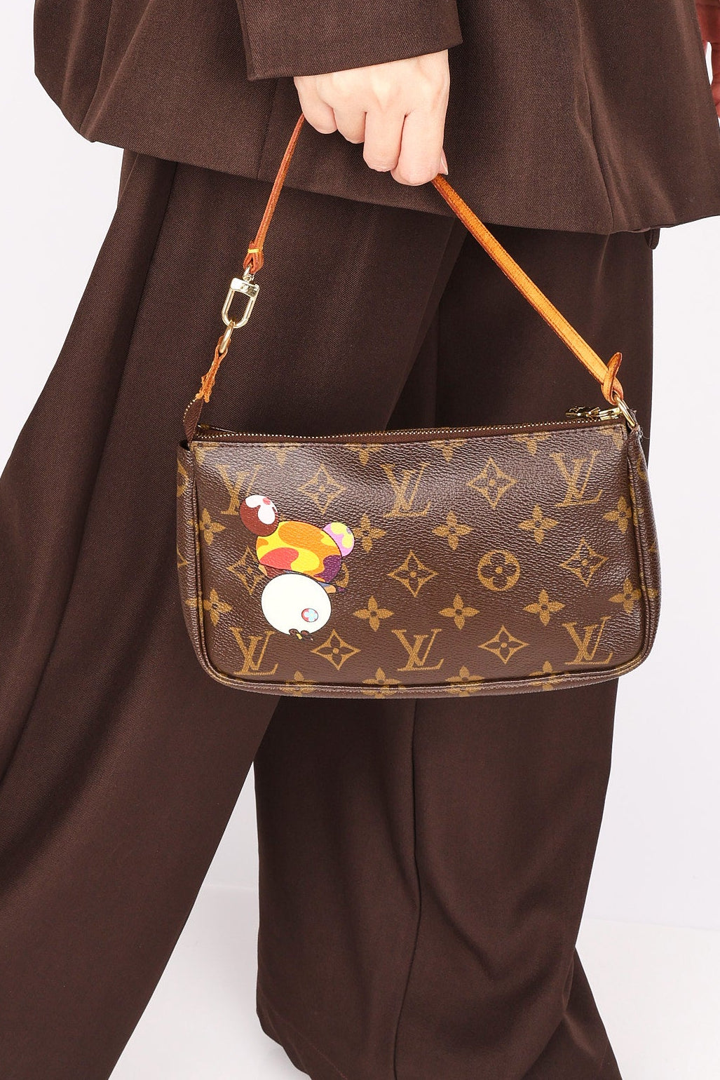 Louis Vuitton x Takashi Murakami Panda Monogram Pochette