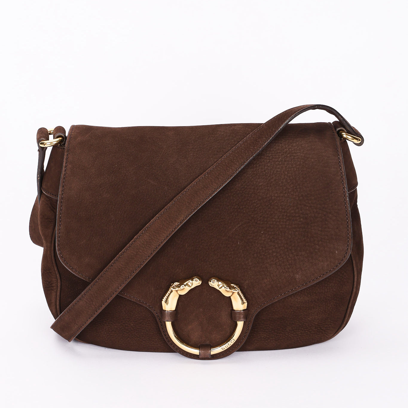 Gucci Bag Brown Suede