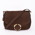 Gucci Bag Brown Suede