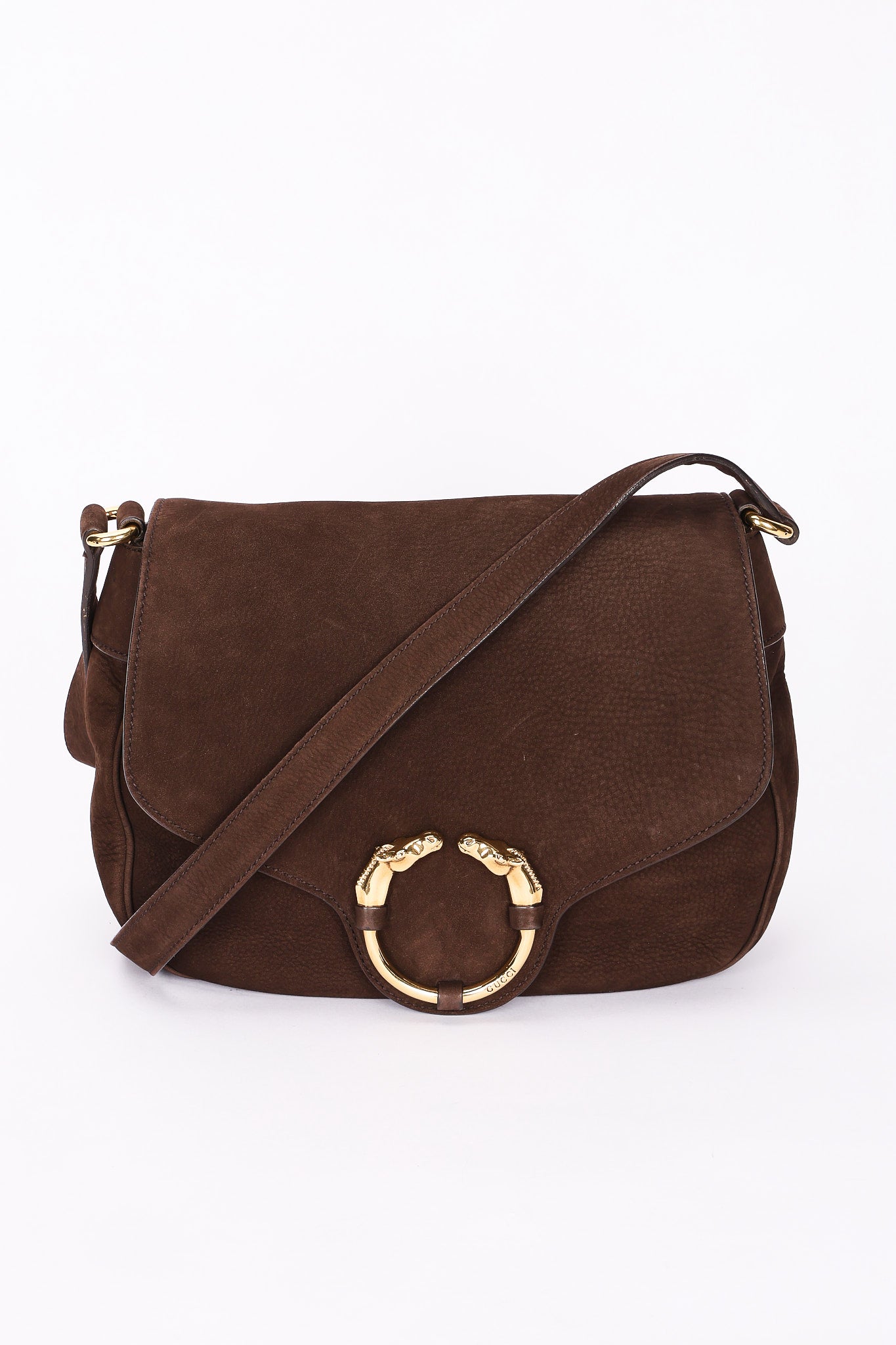 Gucci Bag Brown Suede