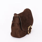 Gucci Bag Brown Suede