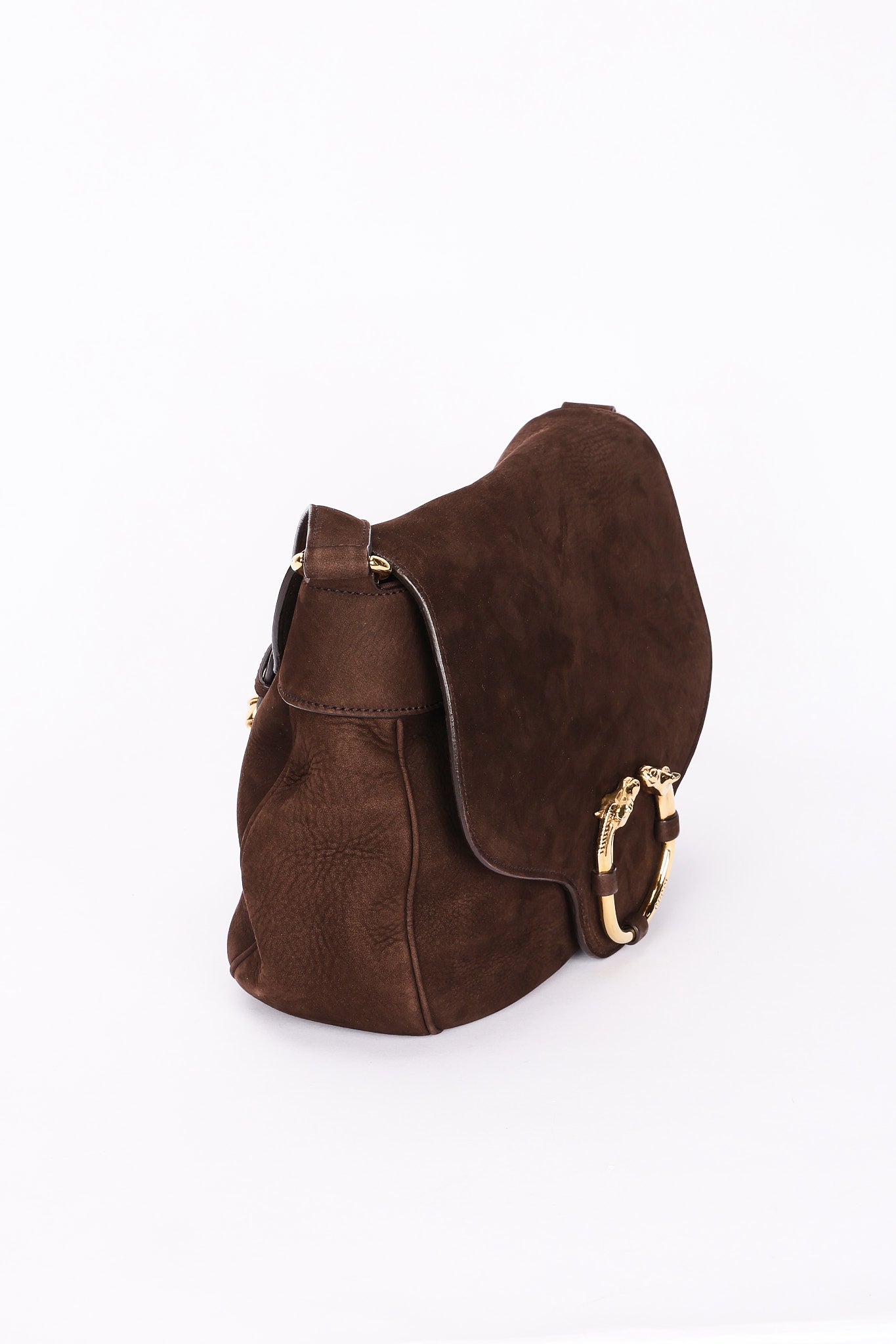 Gucci Bag Brown Suede