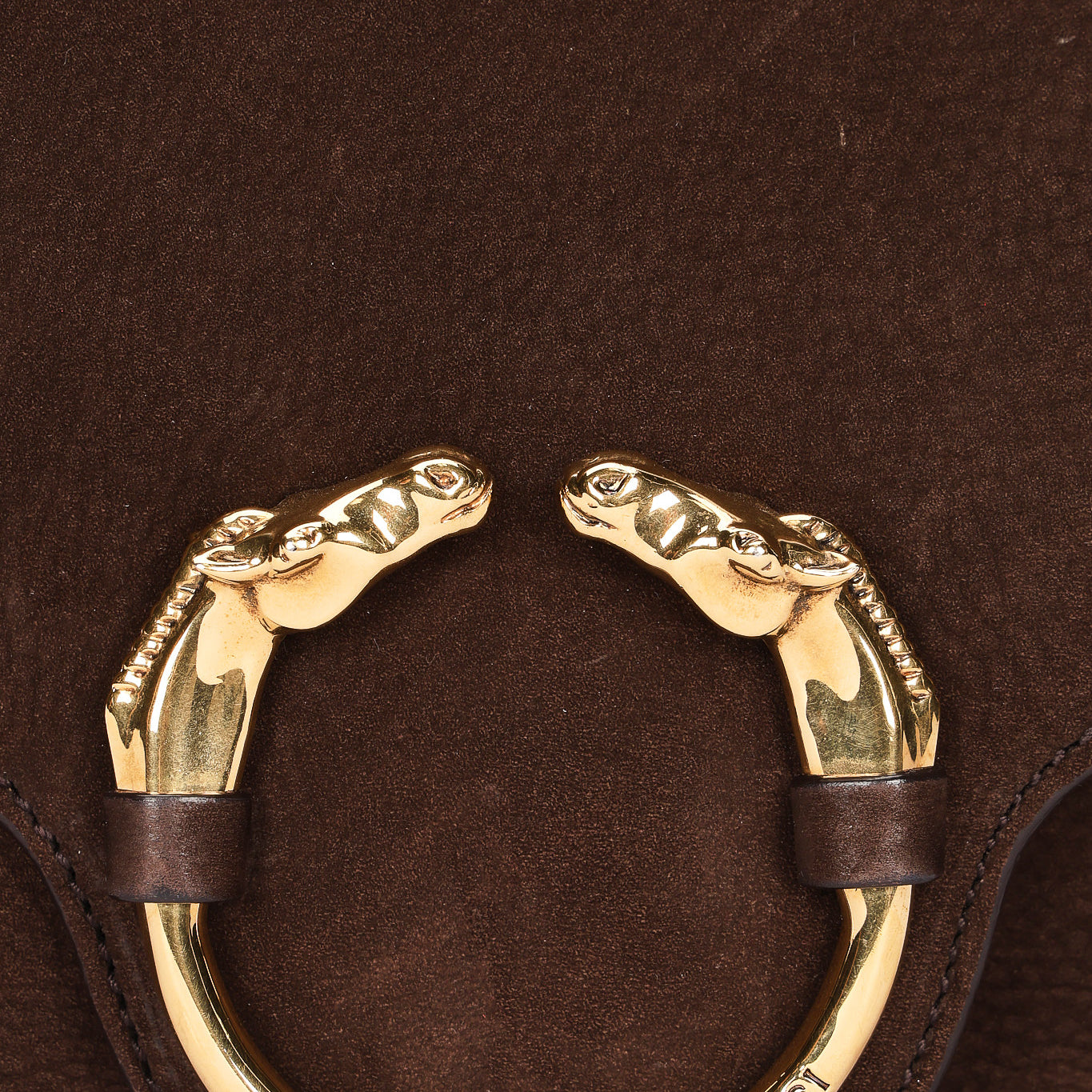 Gucci Bag Brown Suede