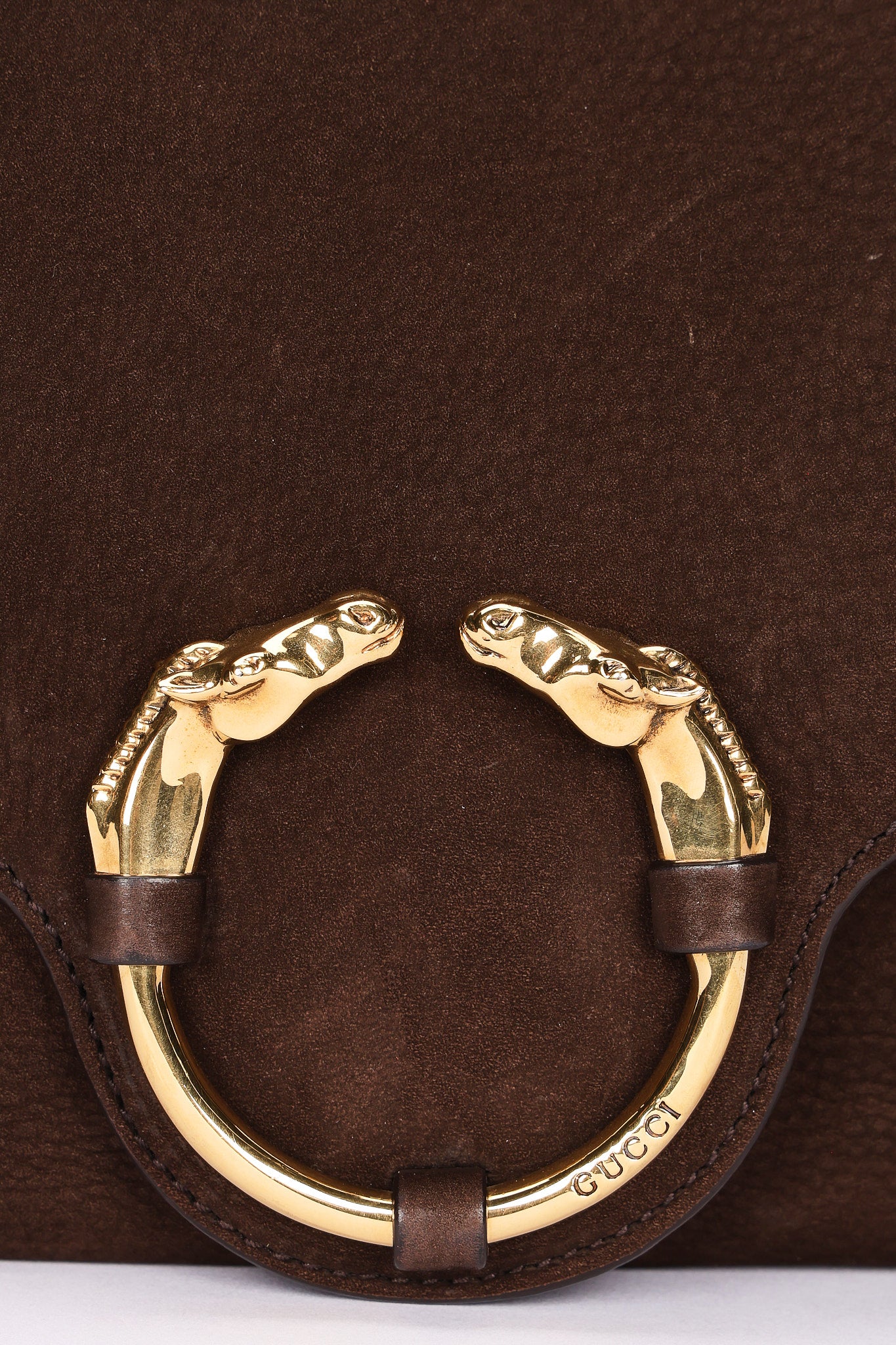 Gucci Bag Brown Suede