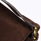 Gucci Bag Brown Suede