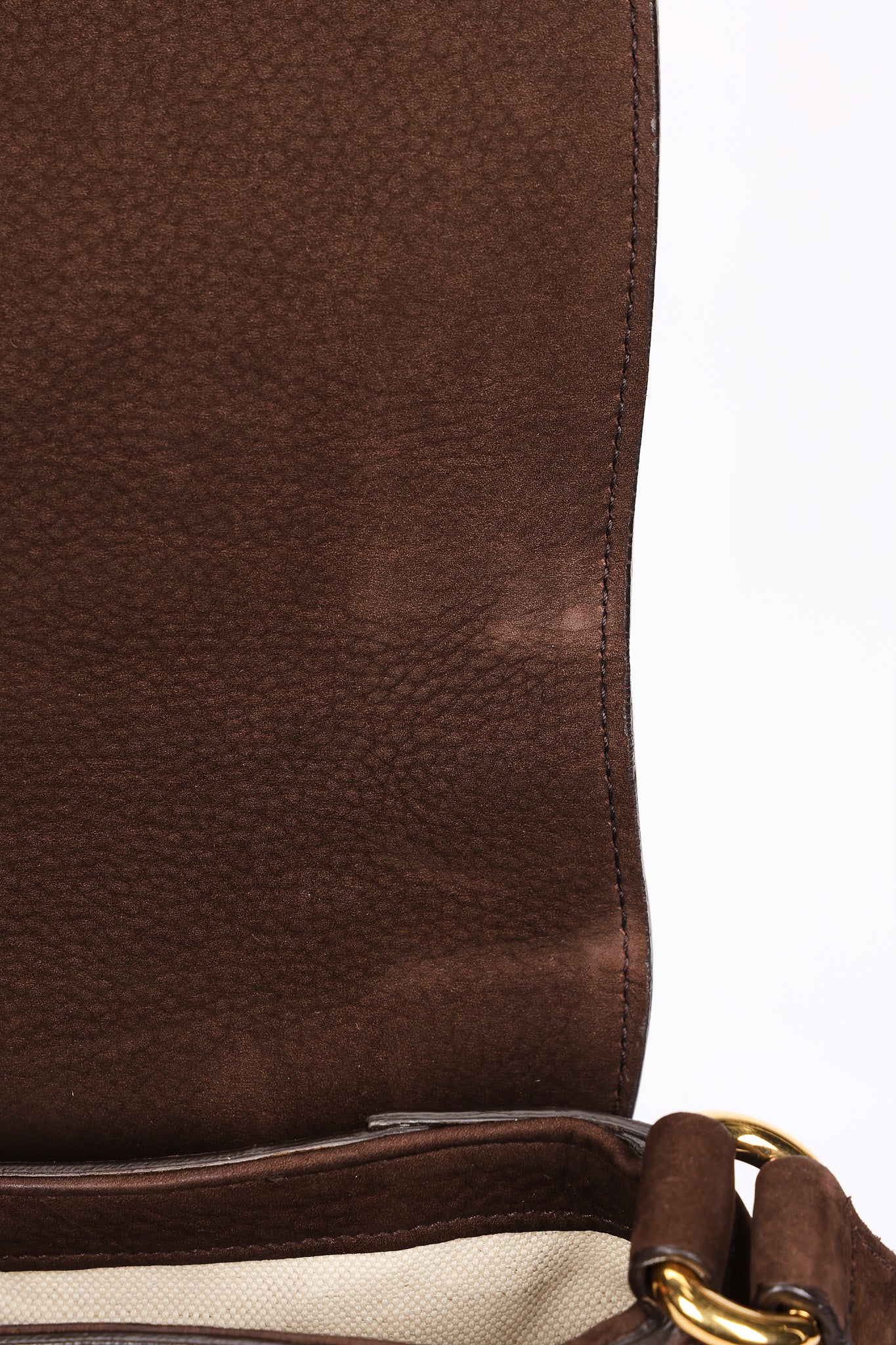 Gucci Bag Brown Suede