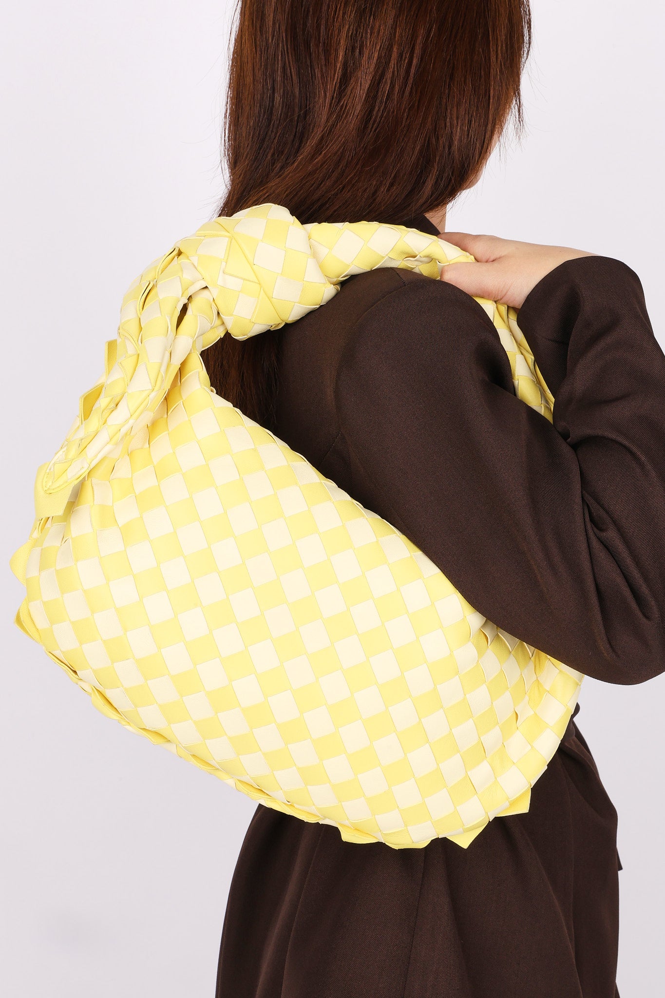 Ultra-Rare Bottega Veneta Small Intrecciato Dragon Jodie Hobo Sherbert Yellow