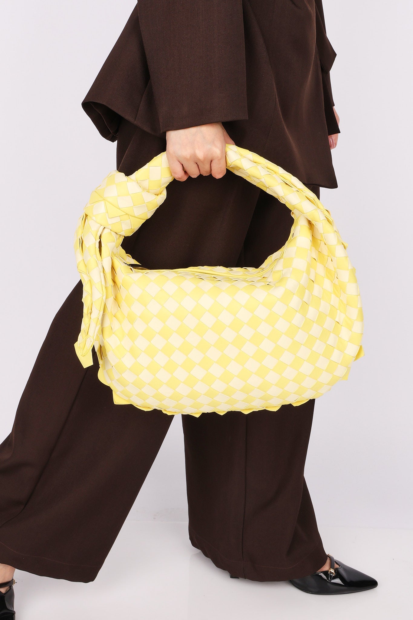 Ultra-Rare Bottega Veneta Small Intrecciato Dragon Jodie Hobo Sherbert Yellow