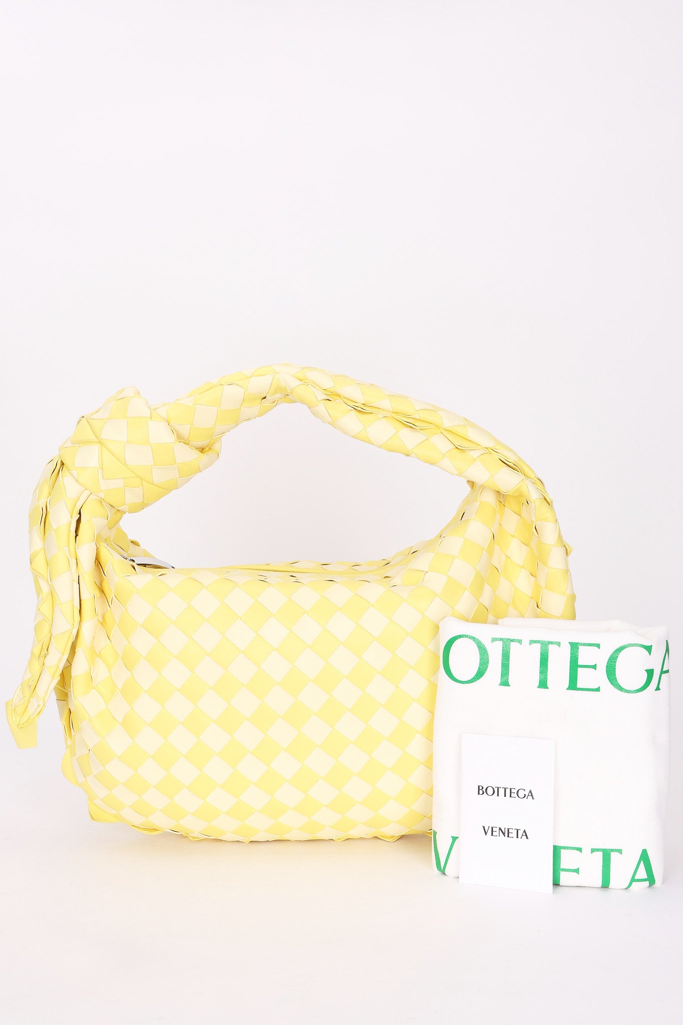 Ultra-Rare Bottega Veneta Small Intrecciato Dragon Jodie Hobo Sherbert Yellow