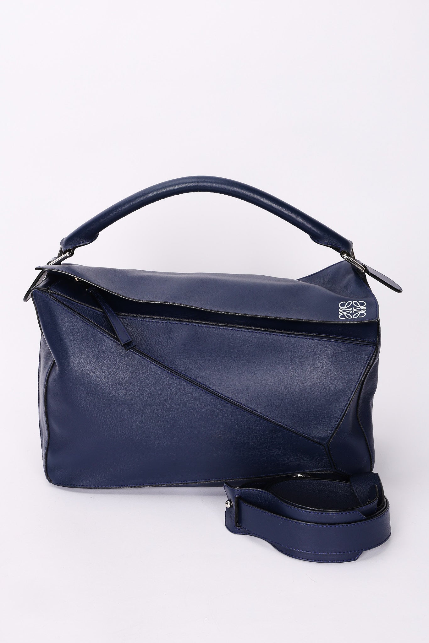 Loewe Large Puzzle Bag Navy