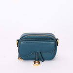 Dior Mini Saddle Flap Pouch with Strap