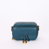 Dior Mini Saddle Flap Pouch with Strap
