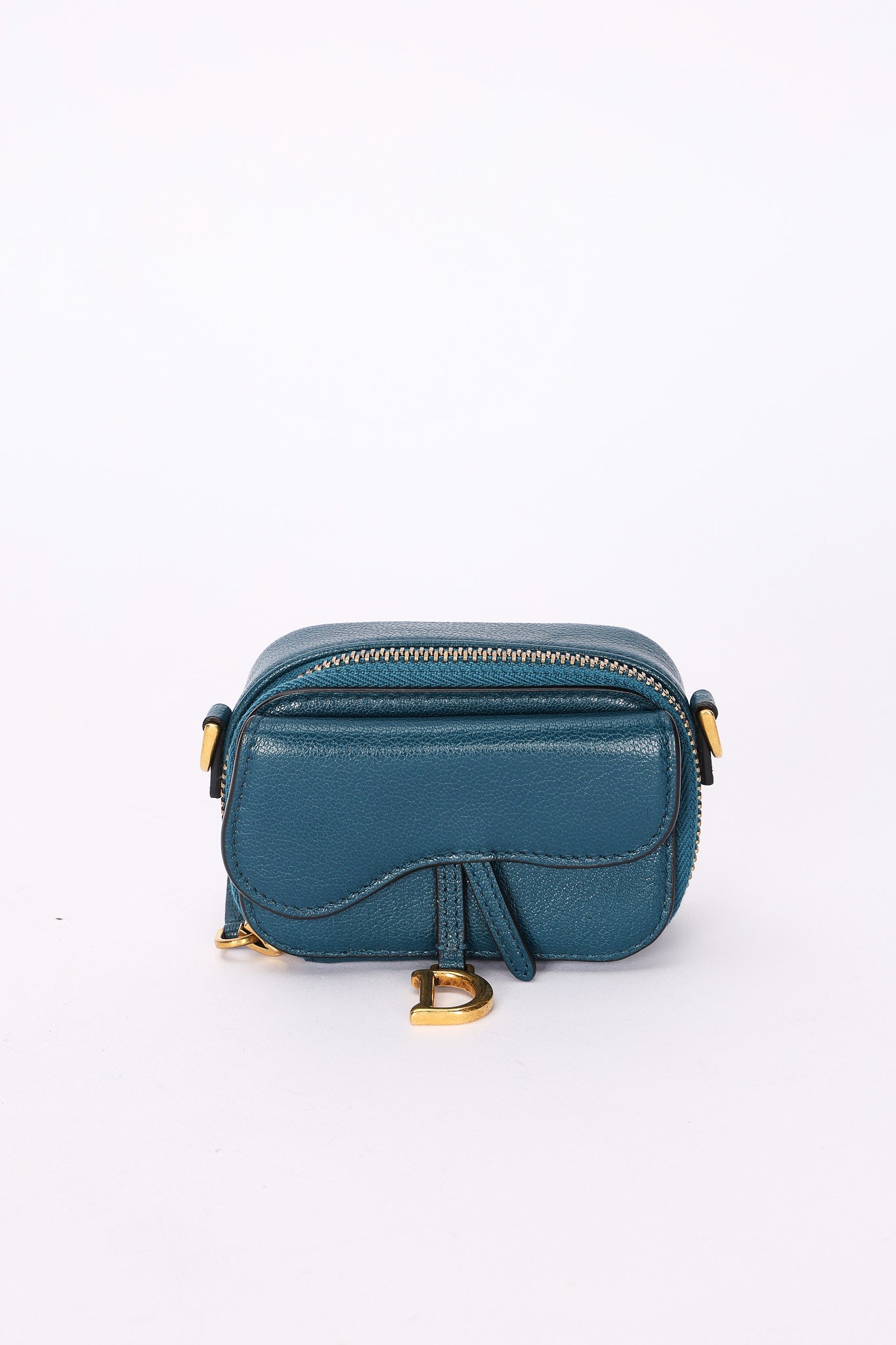 Dior Mini Saddle Flap Pouch with Strap