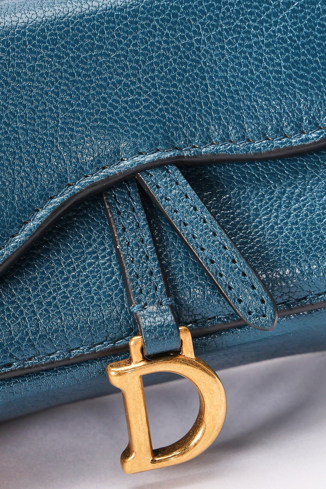 Dior Mini Saddle Flap Pouch with Strap