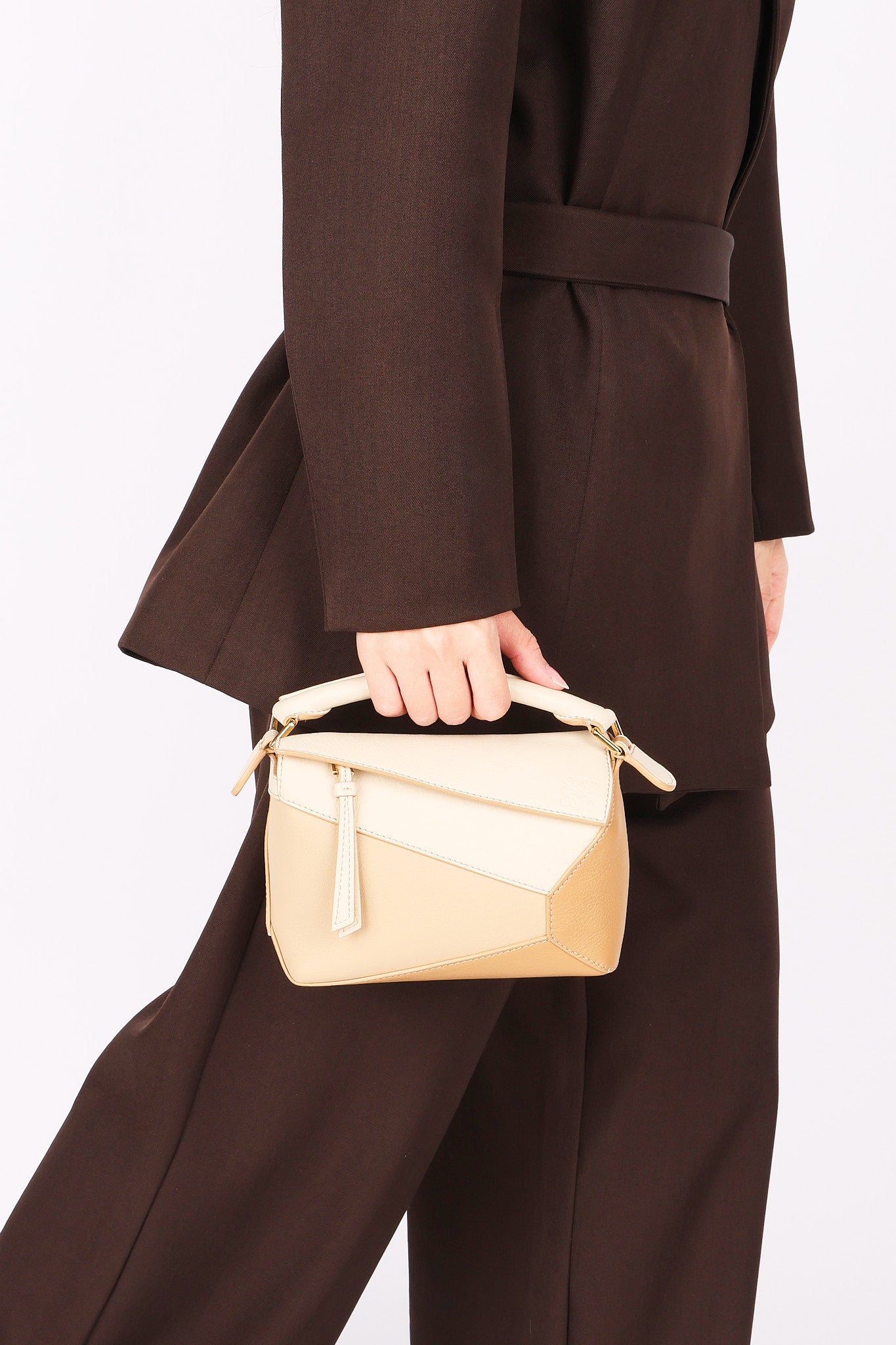 Loewe Tricolor Mini Puzzle Edge Bag