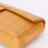 Chanel Chocolate Bar East West Single Flap Beige Lambskin 24K GP