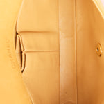 Chanel Chocolate Bar East West Single Flap Beige Lambskin 24K GP